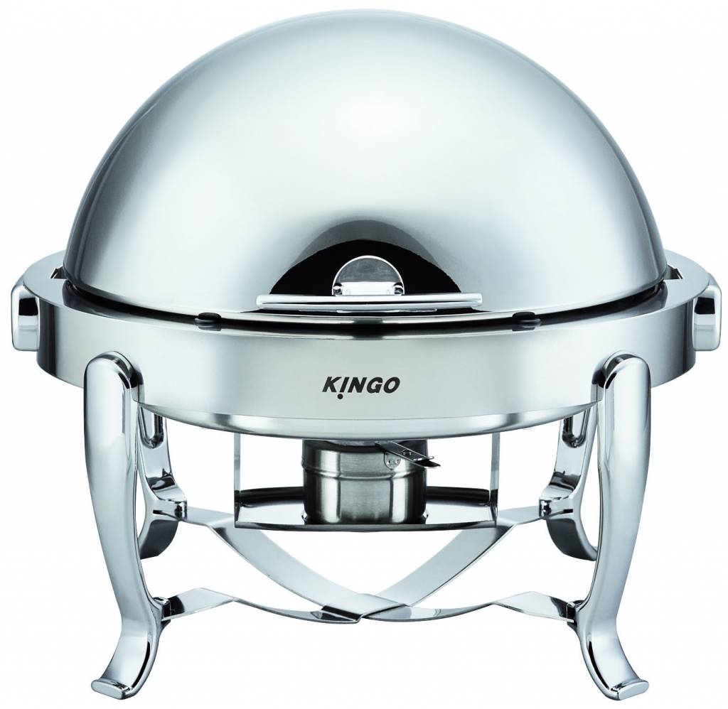 kgb6803g Round Chafing Dish with Chrome Legs - KGB6803G