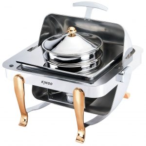 KGC6805 Square Soup Station with Gilt Legs