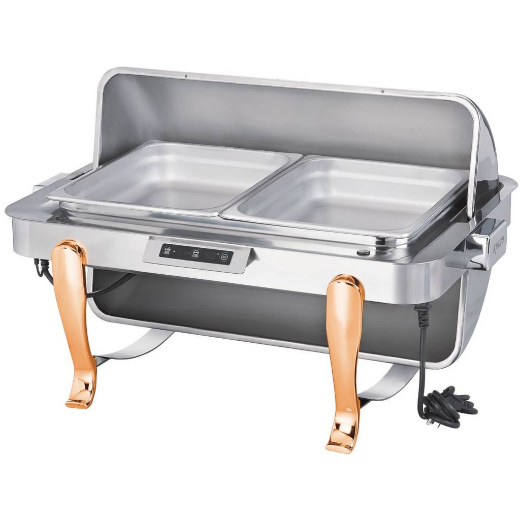 kgh6801-1 KGH6801-1 Oblong Chafing Dish with Gilt Legs
