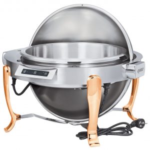 KGH6803 Round Chafing Dish with Gilt Legs