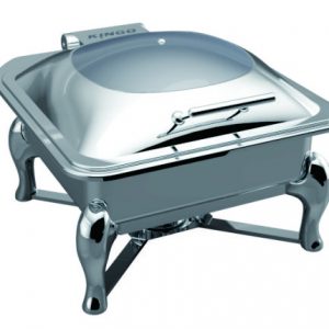 KGJ202 Square Chafing Dish with 2/3 GN Glass Lid