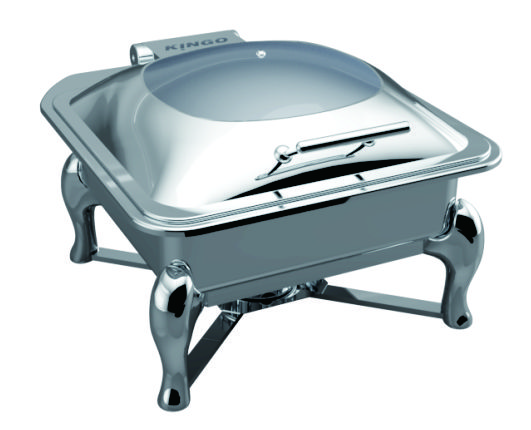 kgj202 KGJ202 Square Chafing Dish with 2/3 GN Glass Lid