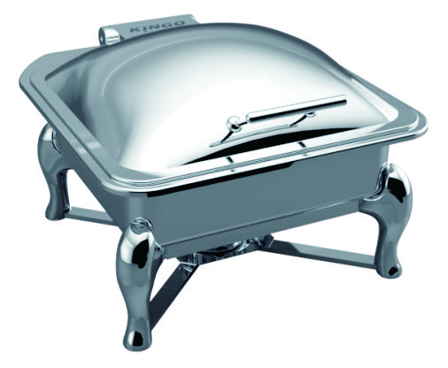 kgj202g KGJ202G Square Chafing Dish with 2/3 GN Steel Lid