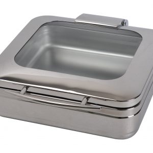 KGJ302 Square Chafing Dish with Glass Lid and S/S Inserted Tray
