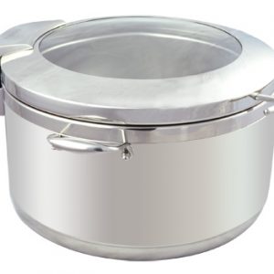 KGJ303  - 12L ROUND SOUP CHAFER GLASS LID