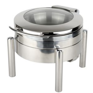 KGJ401 Round Chafing Dish with Glass Lid
