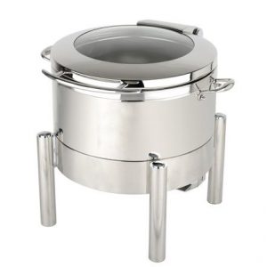 KGJ403 Round Chafing dish with Class Lid