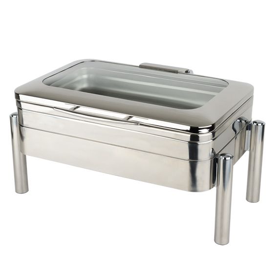 kgj404 KGJ404 Oblong Chafing Dish with Glass Lid