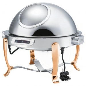 KGM6803 Round Chafing Dish with Gilt Legs