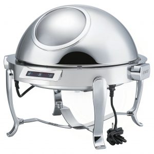 KGM6803G Round Chafing Dish with Chrome Legs