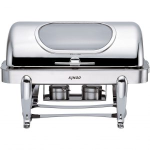 KGS2402-2 Oblong Chafing Dish with Chrome Legs / Double