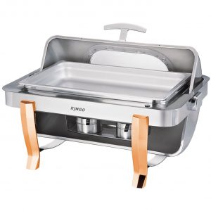 KGS6701-1 Oblong Chafing Dish with Gilt Legs / Single