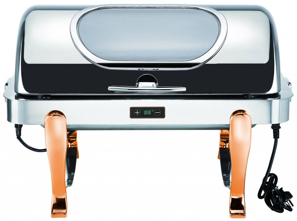 kgtcs6801-1 KGTCS6801-1 Oblong Chafing Dish with Gilt Legs - Single