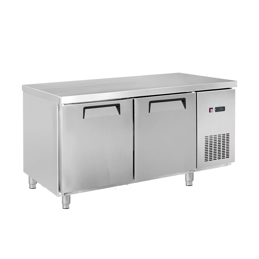 ldwb150c LDWB180F Two Large Door Stainless Steel Workbench Freezer