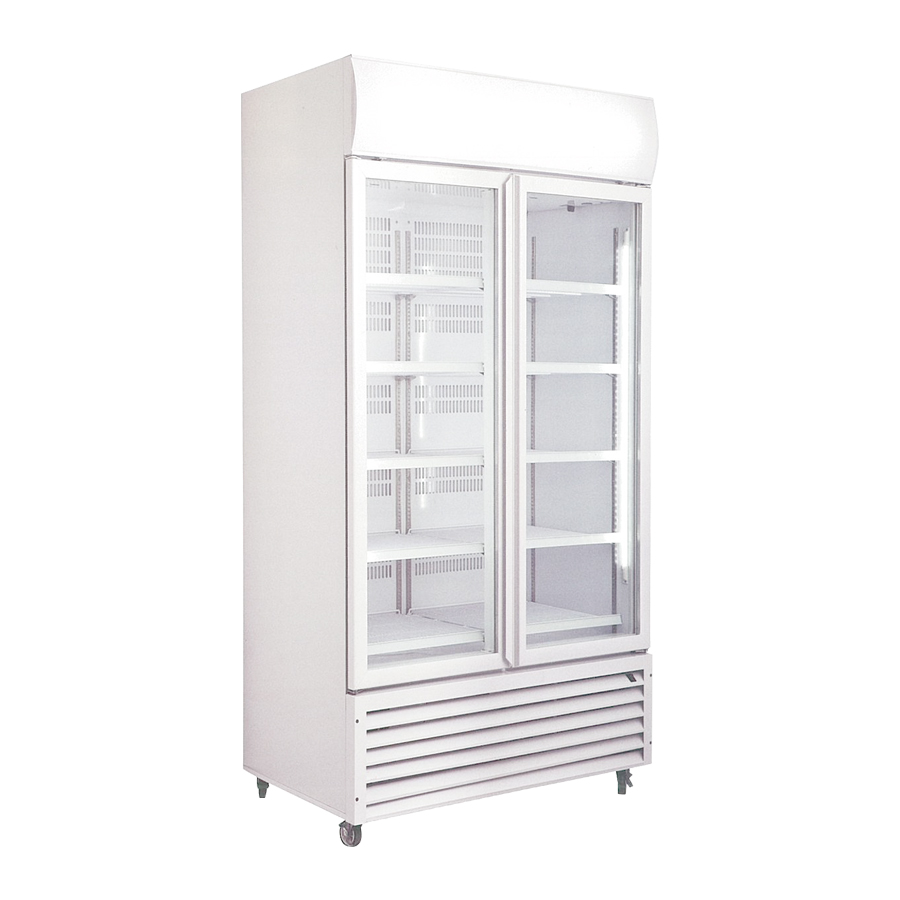lg-1000gth LG-1000GTH Large Double Glass Door Upright Display Fridge