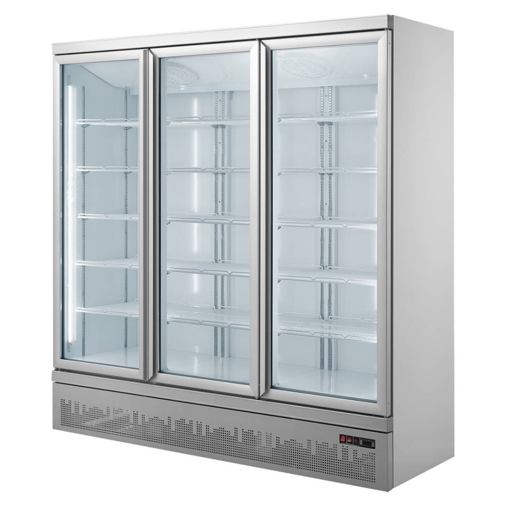 lg-1500gbm Triple glass door colourbond upright drink fridge bottom mounted - LG-1500GBM