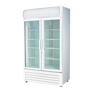 LG-1000GE Large Two Glass Door Colourbond Upright Drink Fridge