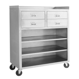 MS116 Mobile cabinet with 4 Drawers and 3 Shelves