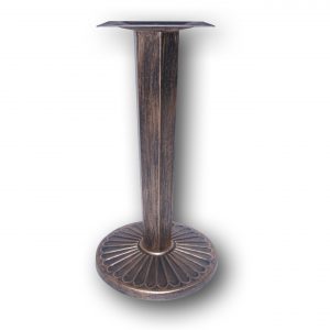 N6010 Round Antique Gold Chassis Table Base 720H