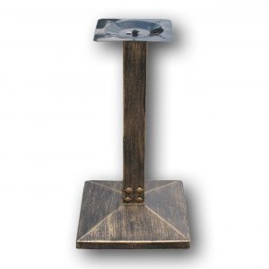 N6011 Square Antique Gold Chassis Table Base 720H