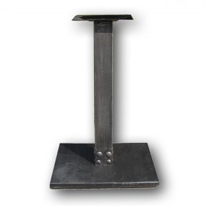 N6014 Square Antique Silver Chassis Table Base 720H