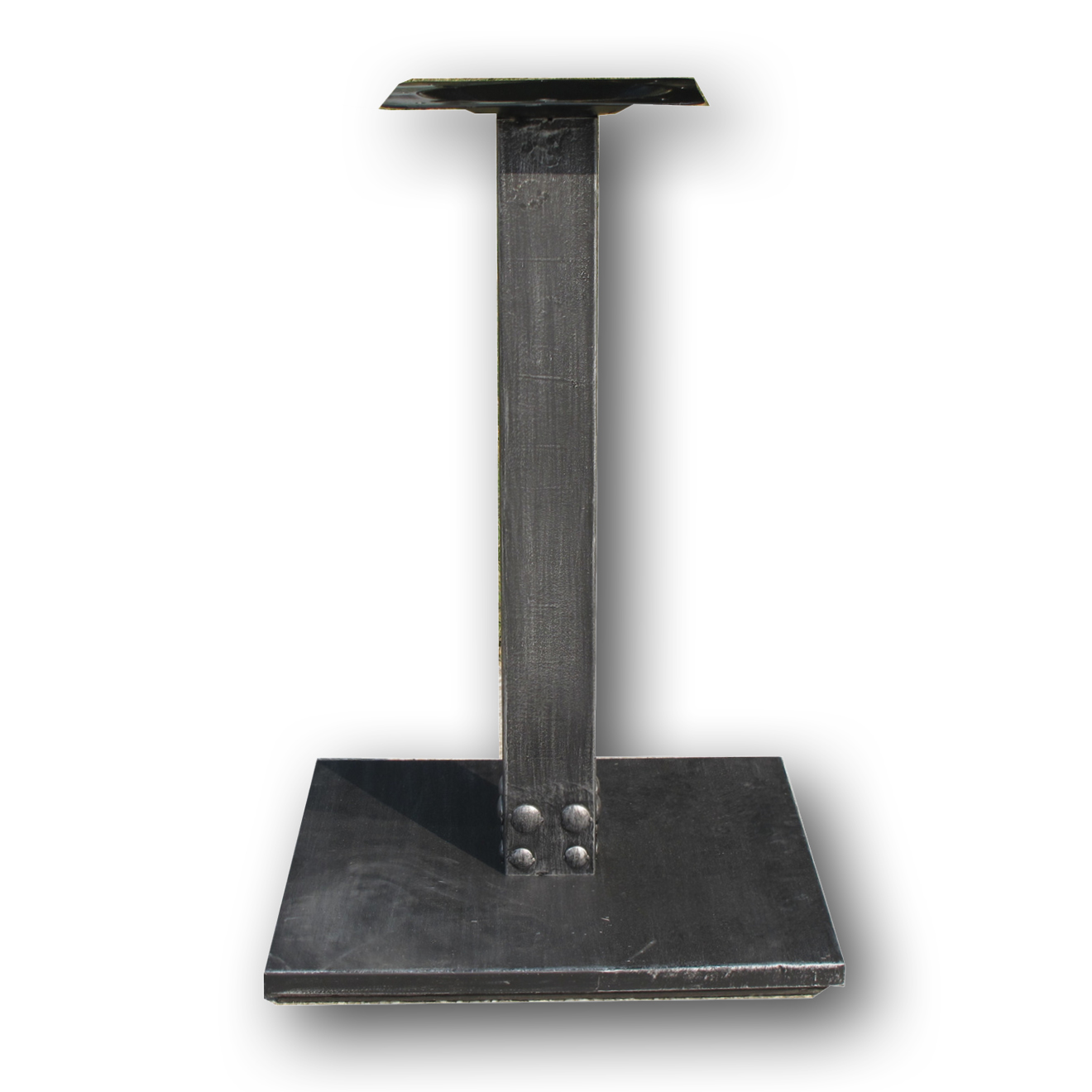 n6014 N6014 Square Antique Silver Chassis Table Base 720H