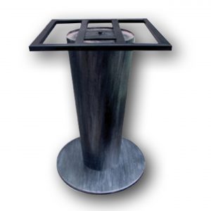 N6015 550mm2 Round Antique Silver Chassis Table Base 720H