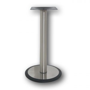 N6016 Table base S/S core HDC base with black rim round 450mm