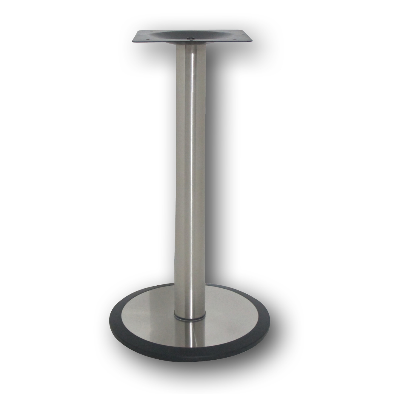 n6016 N6016 Table base S/S core HDC base with black rim round 450mm