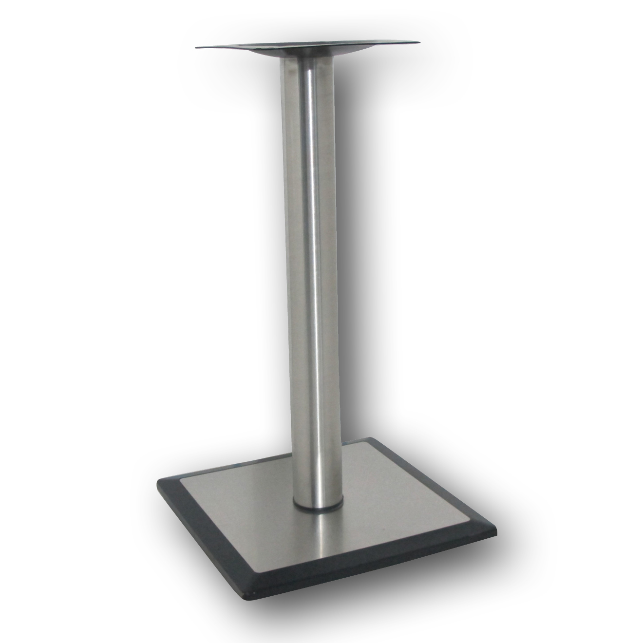 n6017 N6017 Table base S/S core HDC base with black rim 450x450mm