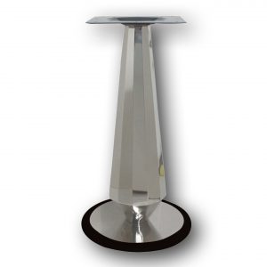N6019 Table base S/S core HDC base with black rim round 450mm