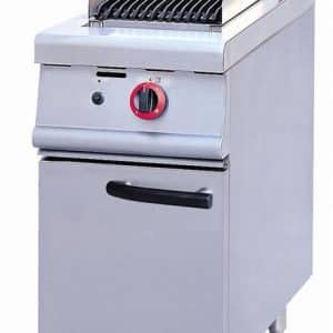 JZH-RHA Narrow Gas Char Grill on Cabinet Lava Rock