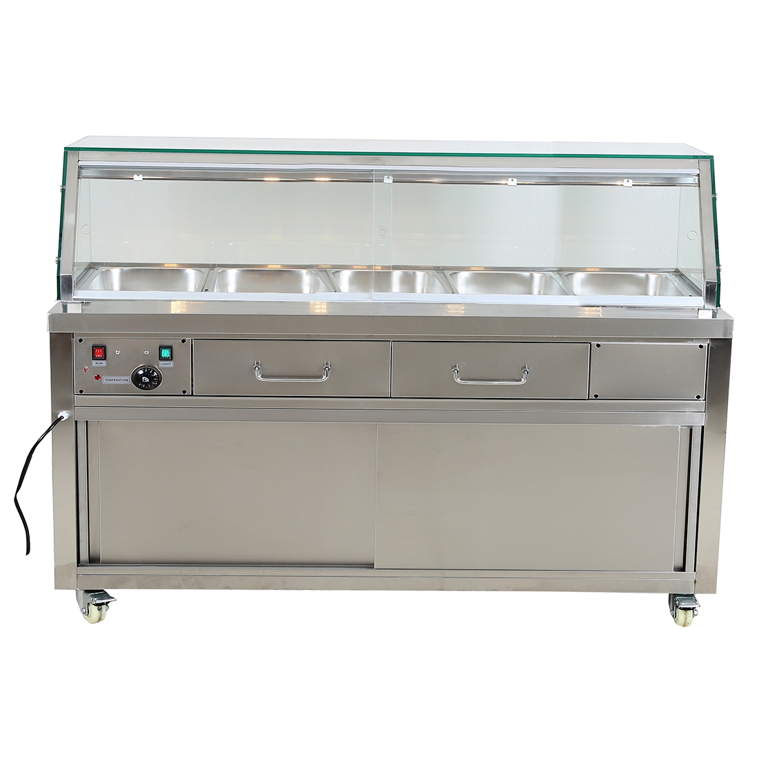 pg180fe-yg_web F.E.D Heated Bain Marie Food Display - PG180FE-YG