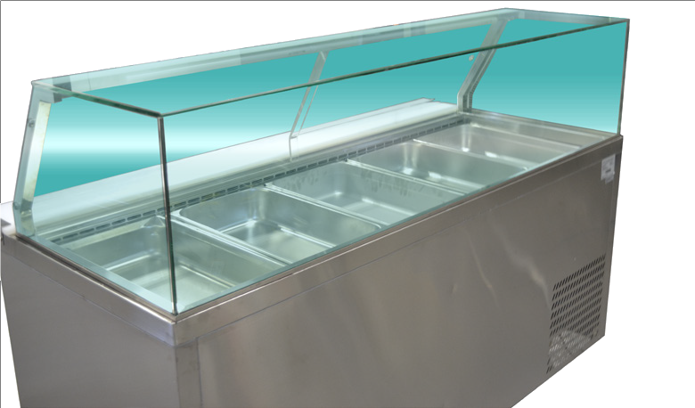 pgxxxfa-yg-1 FED Cold Salad & Noodle Bar 6x1/1 GN Pans - PG210FA-YG