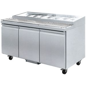PWB180 three door DELUXE Pizza Prep Bench