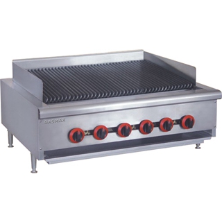 qr-36 QR-36E Natural Gas 6 Burner Char Grill Top