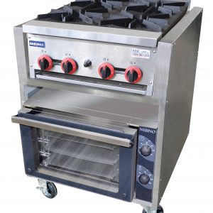 Gas Top Burners with Electric Convection Oven - RB4-TD3NE