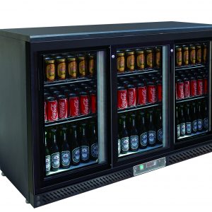 Three sliding door bar cooler - SC316SD