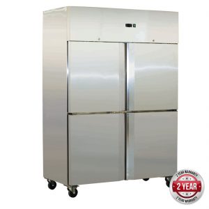 SN1000BTM GRAND ULTRA Split  S/S 4 Door Upright Freezer 1000L