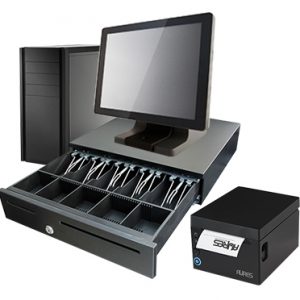 Mantas Intel Dual Core Turnkey POS Split System 15Û Resistive Touchscreen and Superfast POS CPU Tower - COM-l01