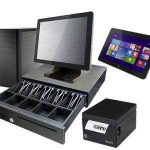 Mantas Intel Dual Core Turnkey POS Split System with 15Û Resistive Touchscreen and 8.1Û Tablet - IDC15-TAB08