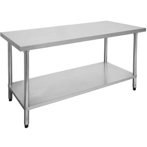 2400-7-WB Economic 304 Grade Stainless Steel Table 2400x700x900
