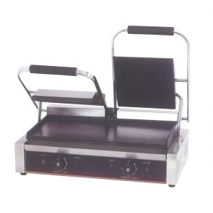 Electric Contact Grill Double Top Grooved and Bottom Flat 1.8KW+1.8KW  - TCG-813CKW