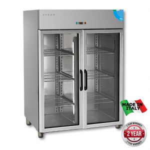 TD1400TNG Premium Double Glass Door Upright Fridge - 1400 Litre