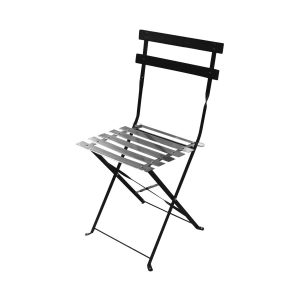 WD-S105CBL Bistro Chair Folded Black