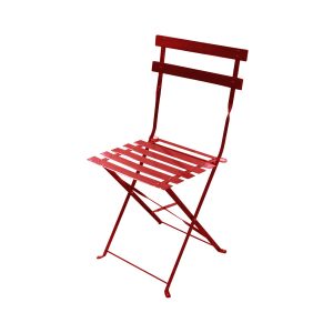 WD-S105CR Bistro Chair Folded Red