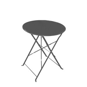 WD-S105TGR Bistro Table Folded Round 600mm Gery