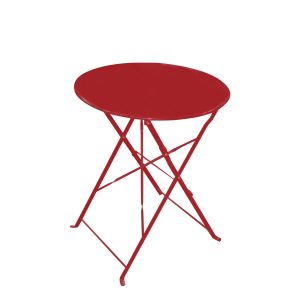 WD-S105TR Bistro Table Folded Round 600mm Red