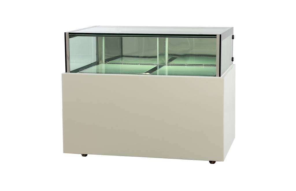 white_marble_chocolate_display_with_storage-ds1200v_1_1 White marble chocolate display with storage 1500x800x1100mm - DS1500V